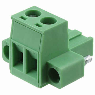 2 Position Terminal Block Plug, Female Sockets 0.200