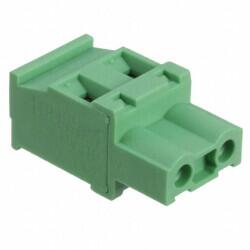 2 Position Terminal Block Plug, Female Sockets 0.300