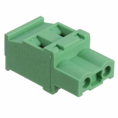 2 Position Terminal Block Plug, Female Sockets 0.300