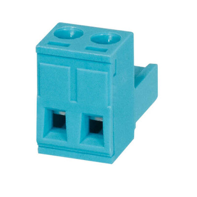 2 Position Terminal Block Plug, Female Sockets 0.200