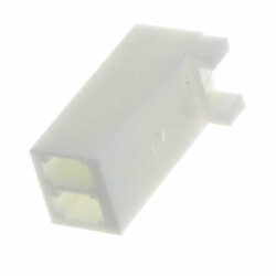 2 Rectangular Connectors - Housings Receptacle White 0.100