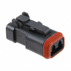 2 Rectangular Connectors - Housings Plug - 1