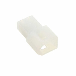 2 Rectangular Connectors - Housings Plug Natural 0.145