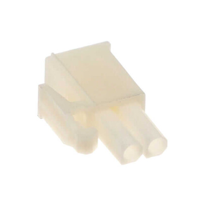 2 Rectangular Connectors - Housings Plug Natural 0.163