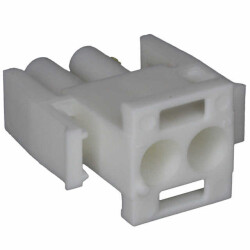 2 Rectangular Connectors - Housings Plug Natural - 1