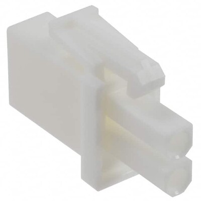 2 Rectangular Connectors - Housings Plug Natural - 1