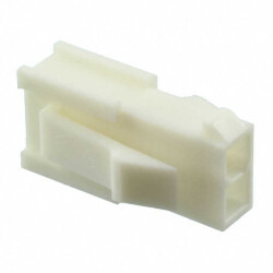 2 Rectangular Connectors - Housings Plug Natural - 1