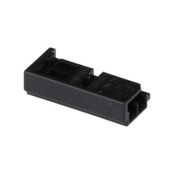 2 Rectangular Connectors - Housings Receptacle Black 0.098