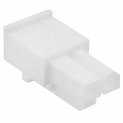 2 Rectangular Connectors - Housings Receptacle White 0.165