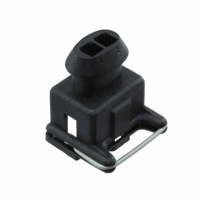 2 Rectangular Connectors - Housings Receptacle Black 0.197