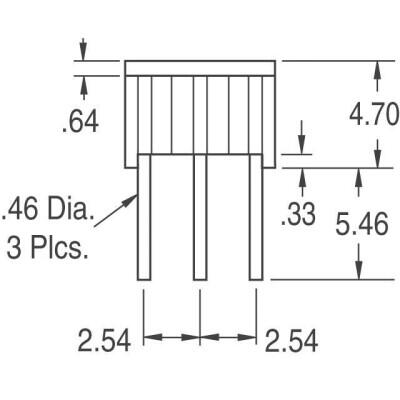 20 kOhms 0.5W, 1/2W PC Pins Through Hole Trimmer Potentiometer Cermet 1.0 Turn Top Adjustment - 3