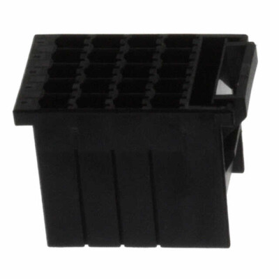 20 Rectangular Connectors - Housings Receptacle Black 0.150