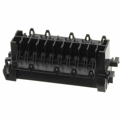 22 Rectangular Connectors - Housings Plug Black 0.197