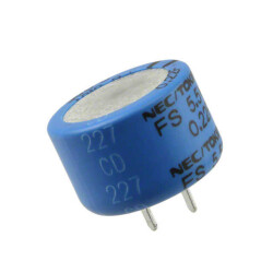 220 mF (EDLC) Supercapacitor 5.5 V Radial, Can 25Ohm @ 1kHz - 1