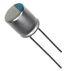 2200 µF 16 V Aluminum - Polymer Capacitors Radial, Can 8mOhm 20000 Hrs @ 105°C - 1