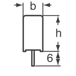 2200 pF Film Kapasitör / Kondansatör 700V 2000V (2kV) Polypropylene (PP), Metallized Radial - 3