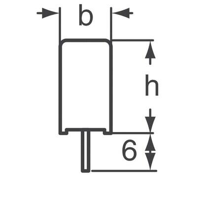 2200 pF Film Kapasitör / Kondansatör 700V 2000V (2kV) Polypropylene (PP), Metallized Radial - 3