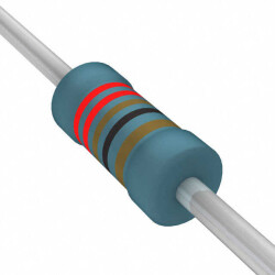 221 Ohms ±1% 0.5W, 1/2W Through Hole Resistor Axial Metal Film - 1