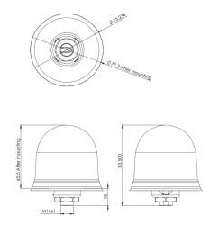 2.4/5.0 GHz WiFi / BT / ZigBee / ISM MIMO Antenna, LMR195 Cable, SMA Male - 3