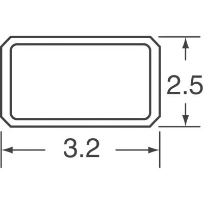 25 MHz ±20ppm Crystal 18pF 50 Ohms 4-SMD, No Lead - 6