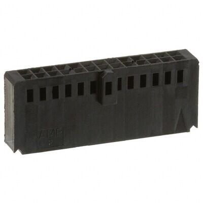 26 Rectangular Connectors - Housings Receptacle Black 0.100