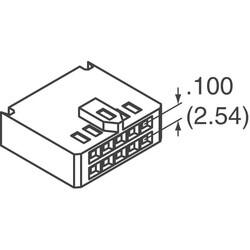 26 Rectangular Connectors - Housings Receptacle Black 0.100