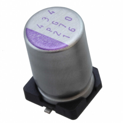 270 µF 16 V Aluminum - Polymer Capacitors Radial, Can - SMD 8mOhm 5000 Hrs @ 105°C - 1