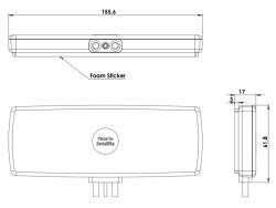 2.4/5.0 GHz 4G LTE / 3G / 2G / WiFi / ISM, GPS / GLONASS Condor T Anten, 3 Kablolu, SMA Erkek - 8