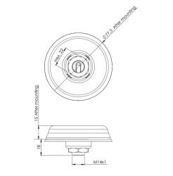 915 MHz ZigBee / ISM / SIGFOX / LoRa Anten,RG174 Kablo, SMA Erkek - 3