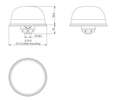 2.4/5.0 GHz WiFi / BT / ZigBee / ISM Anten - 3