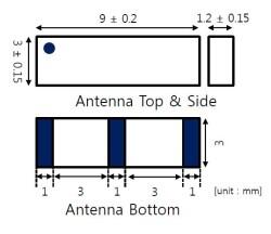 868 MHz ZigBee / ISM / SIGFOX / LoRa Seramik Anten - 3