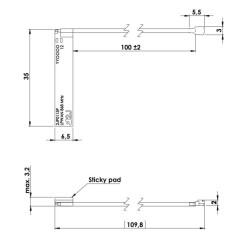 868 MHz ZigBee / ISM / SIGFOX / LoRa PCB Anten, U.FL Konnektör - 3