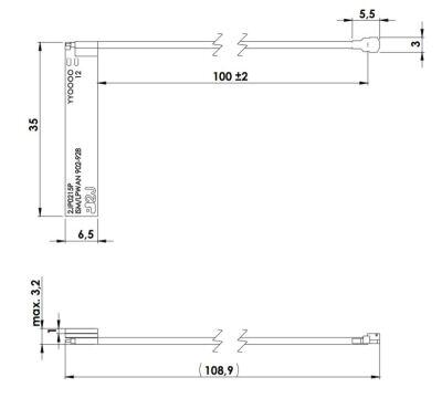 915 MHz ZigBee / ISM / SIGFOX / LoRa PCB Anten, 0.4 dBi, U.FL Konnektör - 3