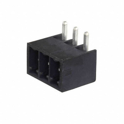 3 Position Terminal Block Header, Male Pins, Shrouded (4 Side) 0.138