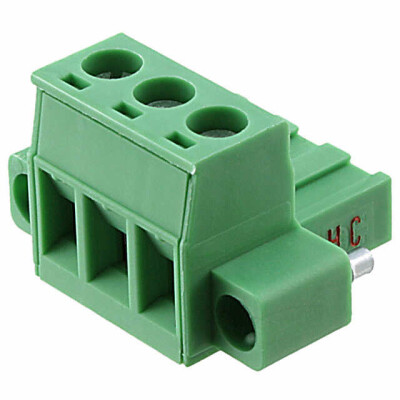 3 Position Terminal Block Plug, Female Sockets 0.200