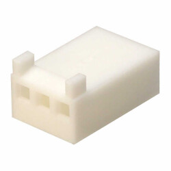 3 Rectangular Connectors - Housings Receptacle White 0.100