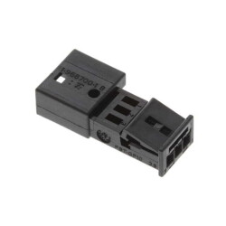 3 Rectangular Connectors - Housings Plug Black 0.100