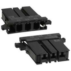 3 Rectangular Connectors - Housings Receptacle Black 0.200