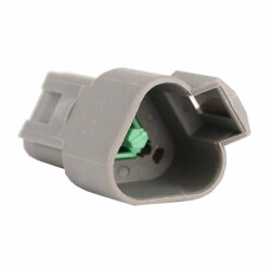 3 Rectangular Connectors - Housings Receptacle Gray - 1