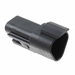 3 Rectangular Connectors - Housings Receptacle Black - 1