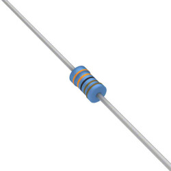 3.3 kOhms ±1% 0.25W, 1/4W Through Hole Resistor Axial Flame Retardant Coating, Safety Metal Film - 1