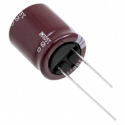 3300 µF 25 V Aluminum Electrolytic Capacitors Radial, Can 10000 Hrs @ 105°C - 1