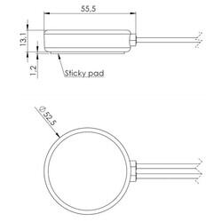 3G / WiFi / Bluetooth Mıknatıs Tabanlı Kombo Anten, 5m RG174 Kablo - 3