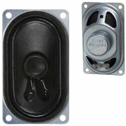 4 Ohms General Purpose Speaker 3 W 100 Hz ~ 20 kHz Top Oval, Rectangular Frame - 1