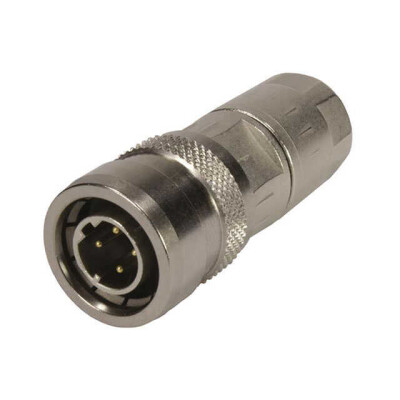 4 Position Circular Connector Plug Housing Free Hanging (In-Line) Backshell, Strain Relief - 1