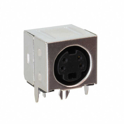 4 Position Circular Connector Receptacle, Female Sockets Solder - 1