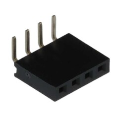 4 Position Receptacle Connector 0.100