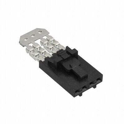 4 Position Rectangular Receptacle Connector IDC Tin 24 AWG - 1