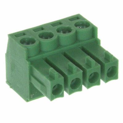 4 Position Terminal Block Plug, Female Sockets 0.150