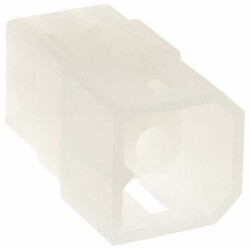 4 Rectangular Connectors - Housings Plug Natural 0.198